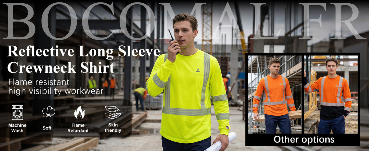 5.5OZ Lightweight Hi Vis Summer Vented Mesh FR T-Shirt-6008HV