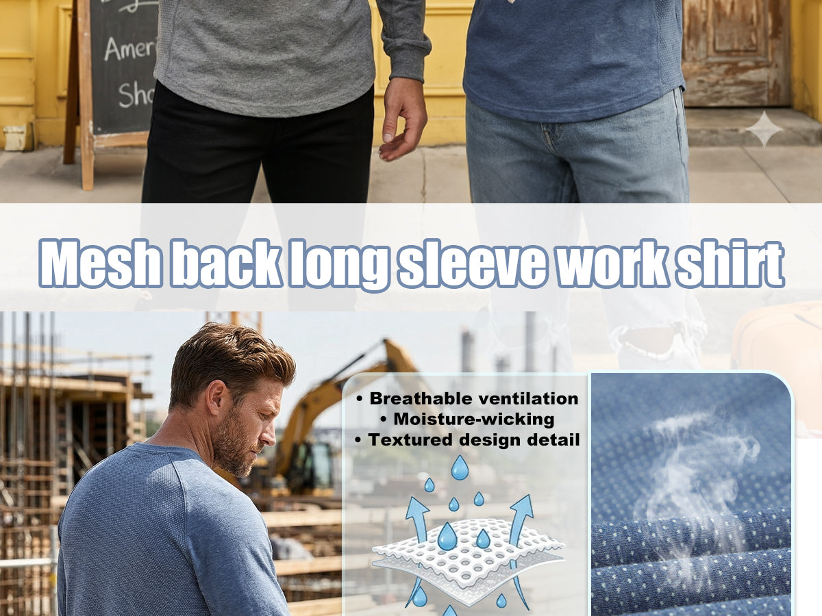 5.5OZ Lightweight Breathable Mesh T-Shirt (NON-FR) - TS011P