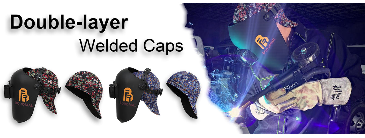 6.5OZ Mid-weight Cotton Twill Flame Resistant Paisley Printed Welding Cap - 4816S