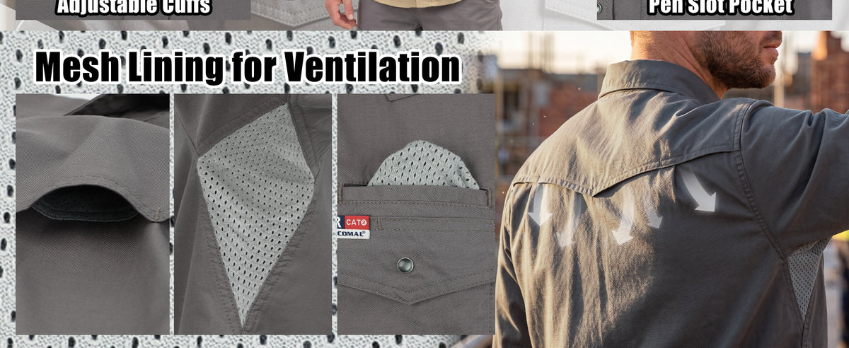 6.5OZ Dura-soft Duck Canvas FR Vented Shirts-0939M