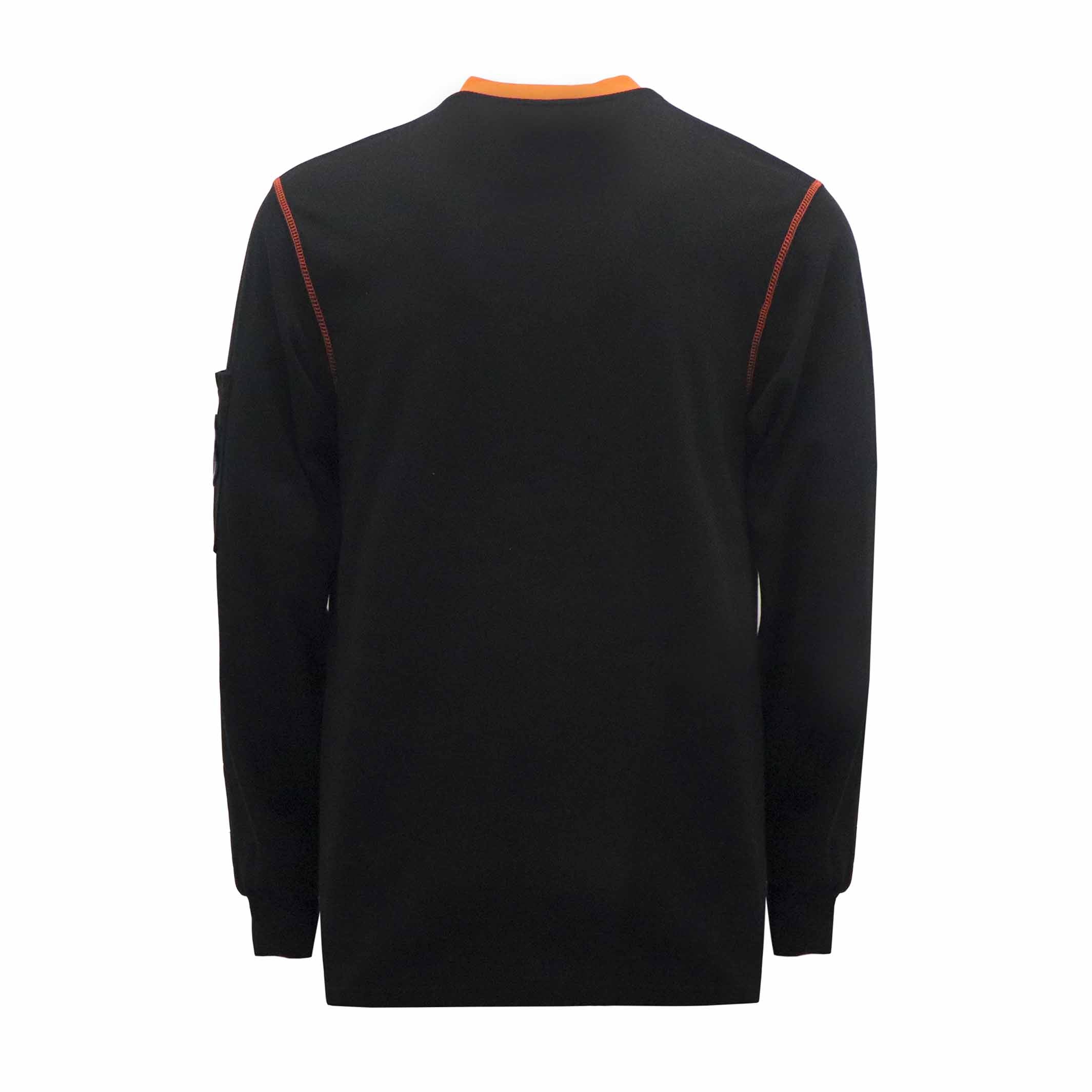 5.5OZ Button Pullover T-Shirts /Contrast Neck Trim-3208-2