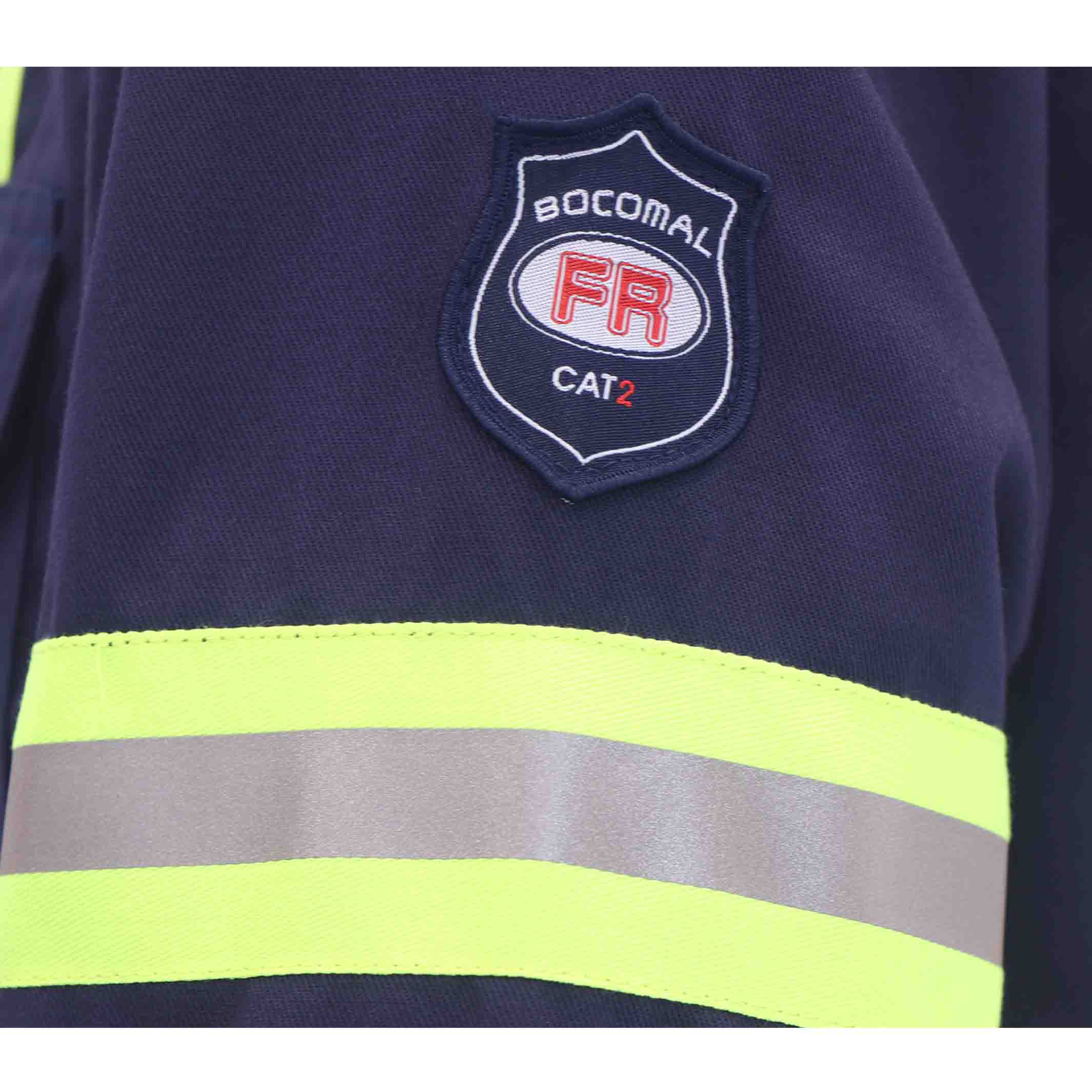 7.5OZ FR Hi Vis Reflective Shirts with Pearl Snap/Type O CLASS 1-0802