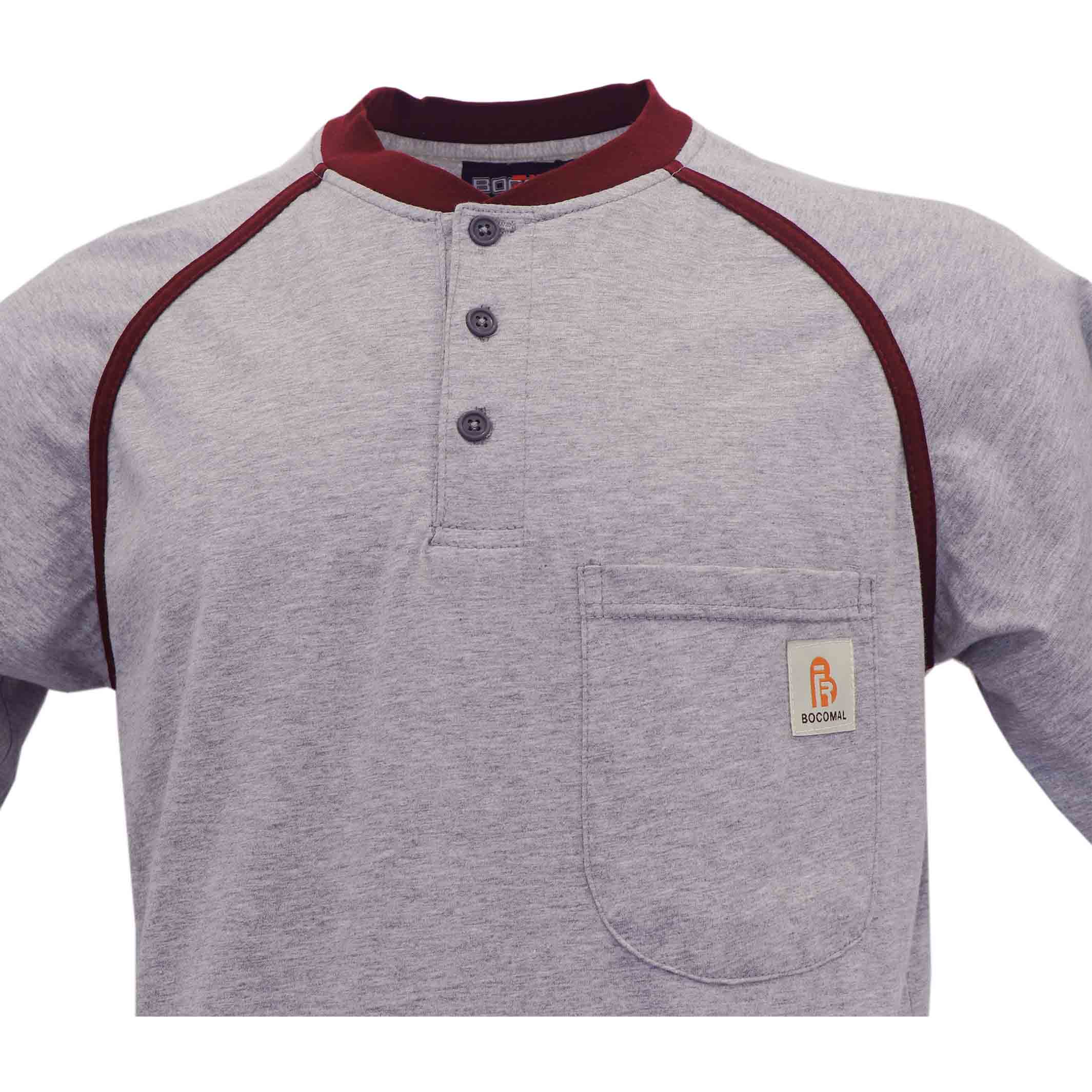 5.5OZ Button Pullover Short Sleeve T-Shirts-4008