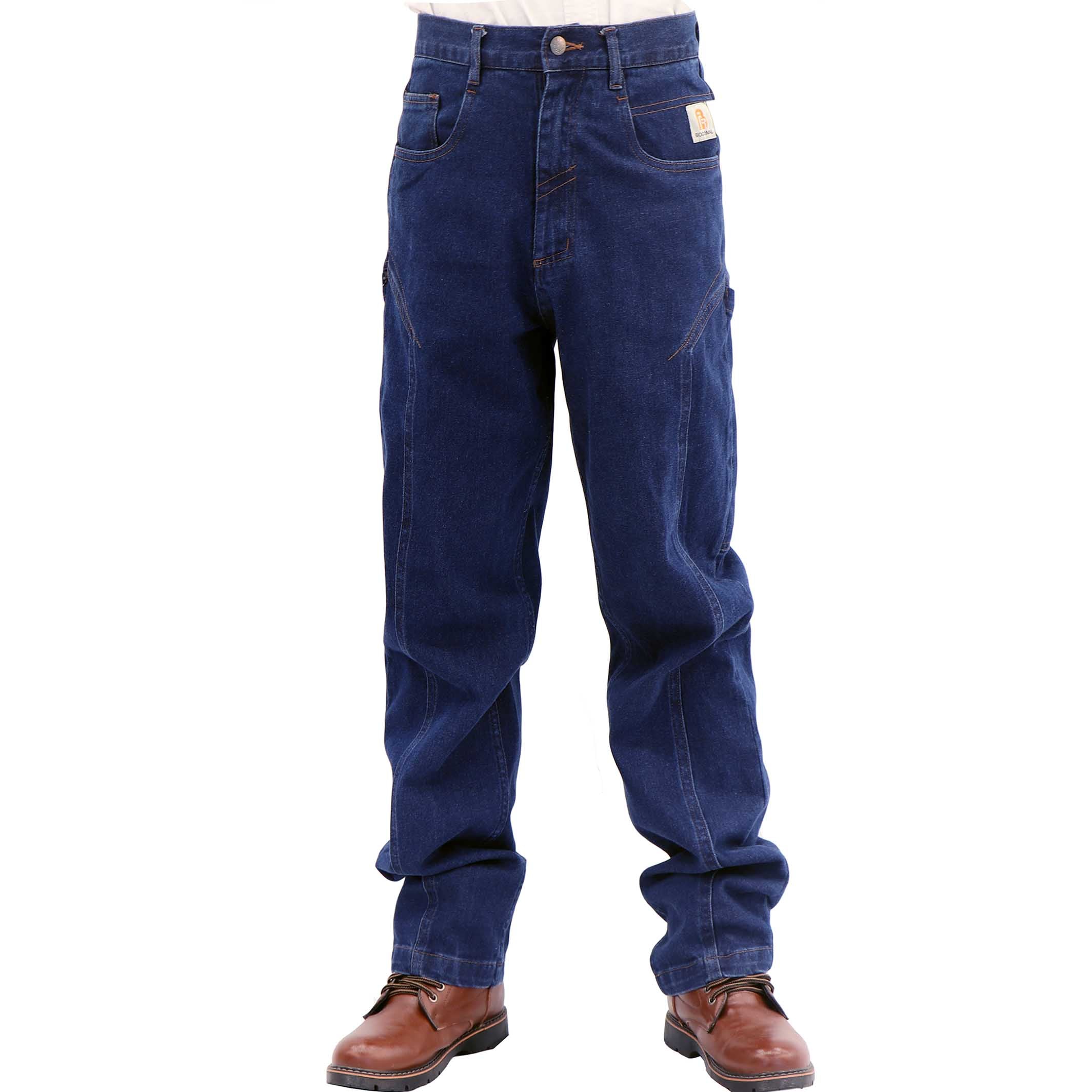 11OZ Jeans With Decorative Line-3515